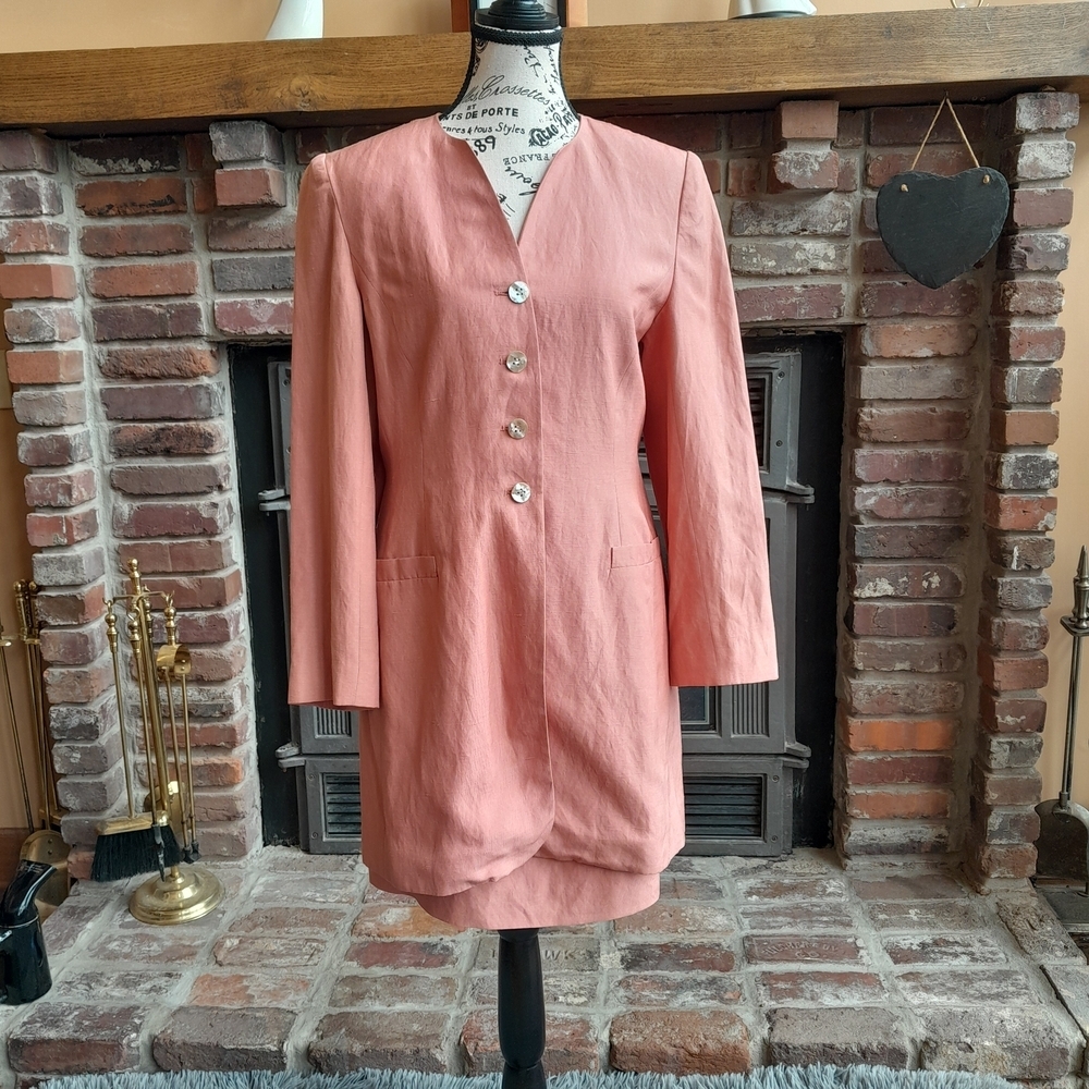 Laura Ashley Pink Button-Up Blazer